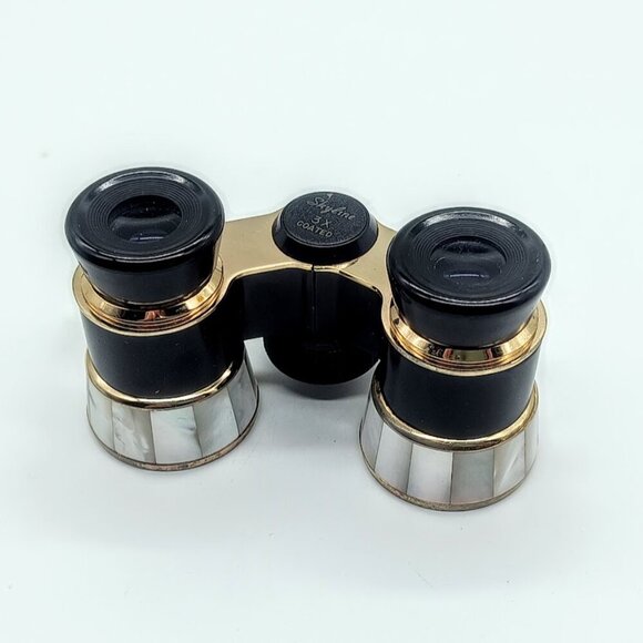 Vintage Skyline 3X Coated Mother of Pearl Opera Glasses - Picture 6 of 9
